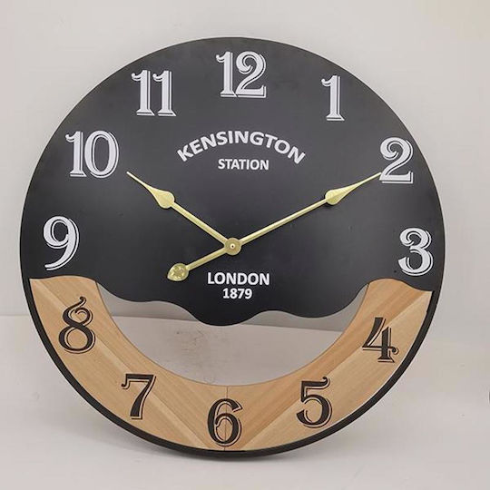 Wanduhr Hölzernes Weiß Ø60cm