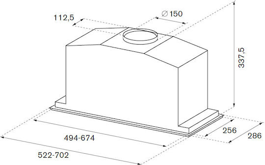 Bertazzoni KIN70P1XV Μηχανισμός Απορρόφησης 70cm Inox