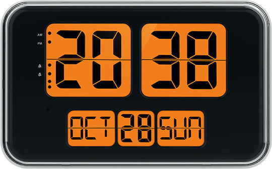 Life Wall Flip LCD Масов Часовник Дигитален LED Бял 221-0457