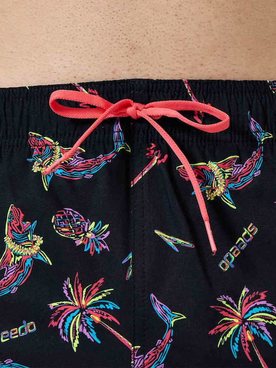 Men's Swimwear Shorts Red with Patterns