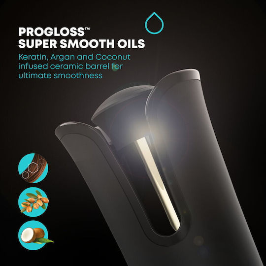 Revamp Progloss Wireless Hair Curling Iron for Wavy Hair 19mm
