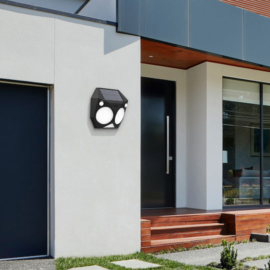 Inlight Wall Mounted Solar Light 6W with Warm White Light 3000K IP65 16cmx16cmx6cmcm