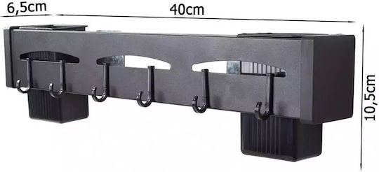 Επιτοίχιο Ράφι Μεταλλικό 10.5x5x6.5εκ. Μαύρο Επιτοίχιο Ράφι Μεταλλικό 10.5x5x6.5εκ. Μαύρο