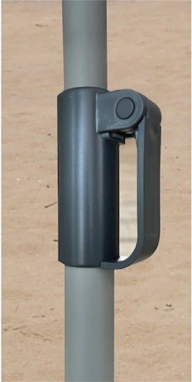 Solart Beach Umbrella Diameter 2m with UV Protection and Air Duct Beige