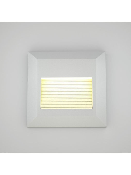 Heronia HER-06 Wall-Mounted Outdoor Lighting Ceiling Lamp LED IP65 3W with Warm White Light 3x12.3cm
