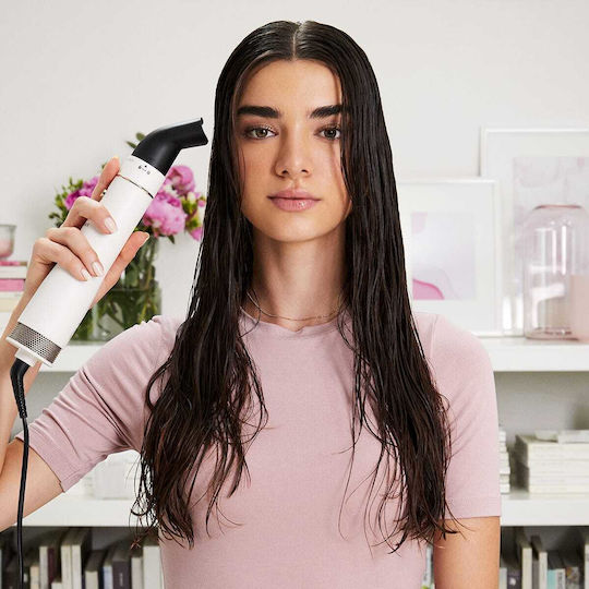 Bellissima Air Wonder 8in1 Ceramic Electric Brush with Air for Straightening and Curls 1000W White