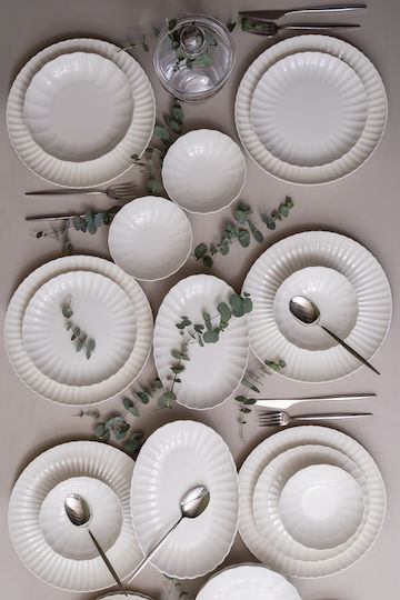 Kutahya Porselen White Porcelain Dinnerware Set 20pcs
