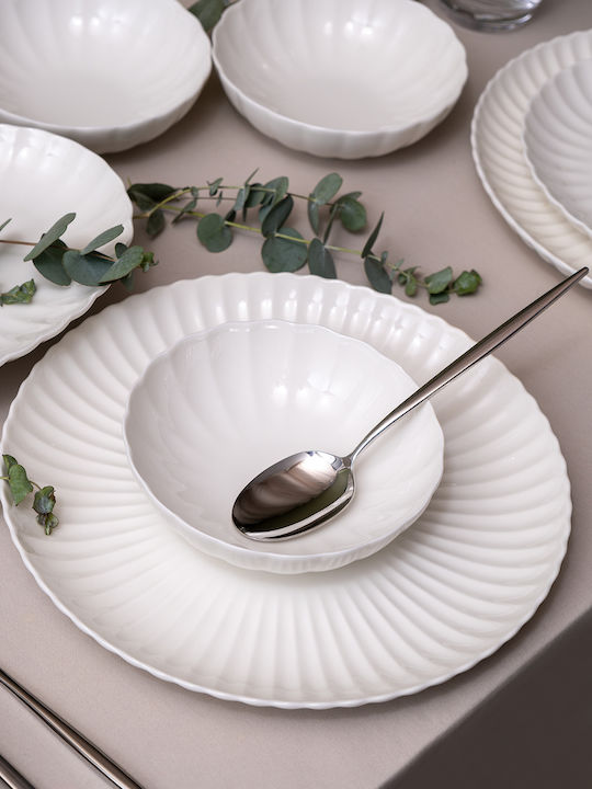 Kutahya Porselen White Porcelain Dinnerware Set 72pcs