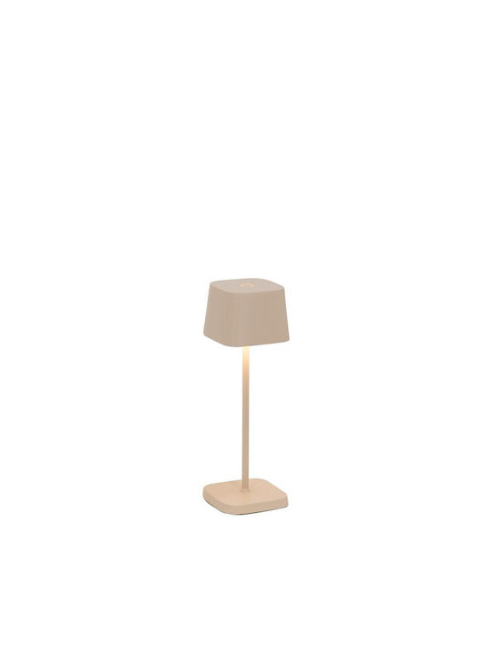 Zafferano Ofelia Table Lamp with White Shade and Base
