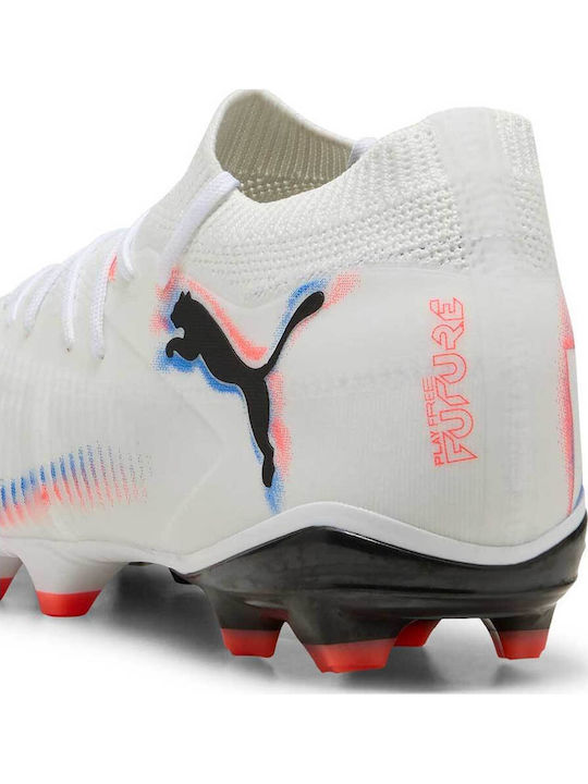 PUMA Future 8 Match Fußballschuhe mit Stollen Weiß
