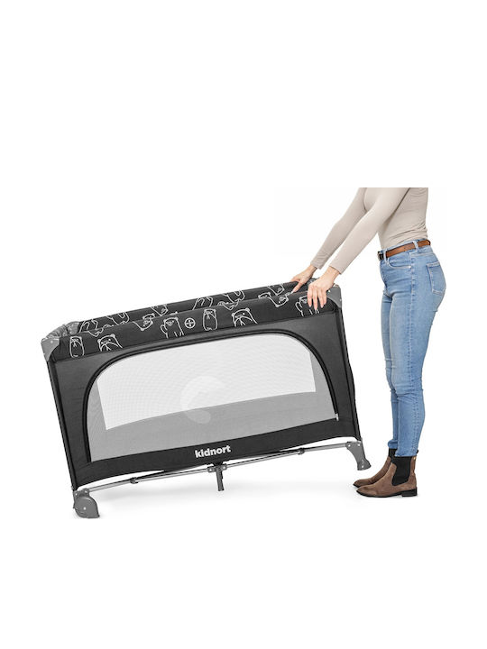 Kidnort Playpen with Mattress Gray