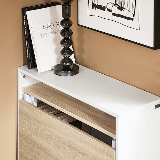 Birou de calculatoare Lemnos Alb 70x25x85cm