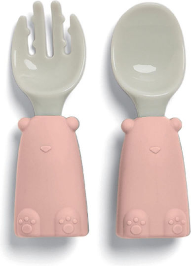Mamas & Papas Feeding Set made of Silicone with Non-Slip Base 5pcs
