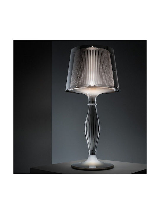 Slamp Lampă de masă pentru Soclu E27 cu Abajur Transparent și Bază