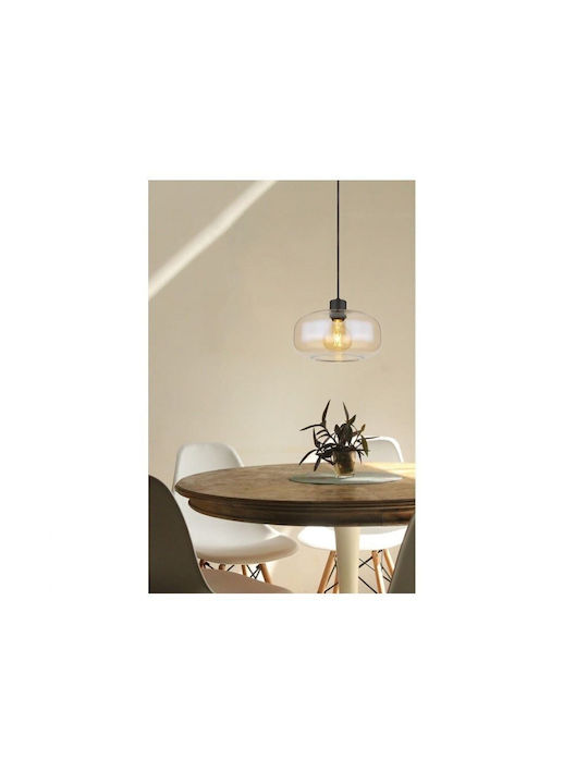 Globo Lighting Candelabru 1xE27 Ø28cm cu Cristale Gri 15566H
