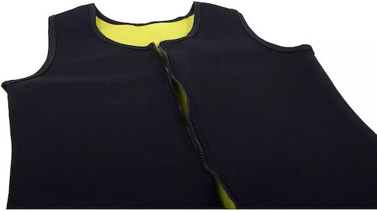 Men's Neoprene Fitness T-Shirt Zipper Slimming – Size L