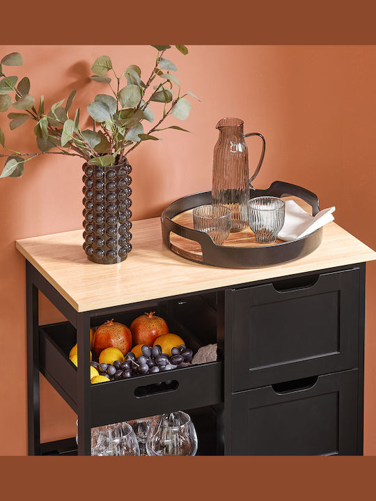 Boden Küchenschrank Schwarz 67x37x84cm