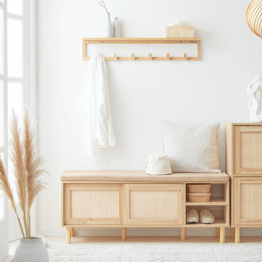 Entry Furniture Ξύλου 121x49x35cm
