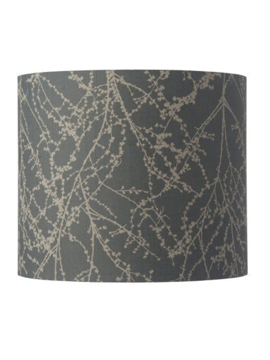 Lampshade 1xe27 Grey-Silver Branches Linen Branches Sh101020-c Ebb&flow Sh101020-c Grey