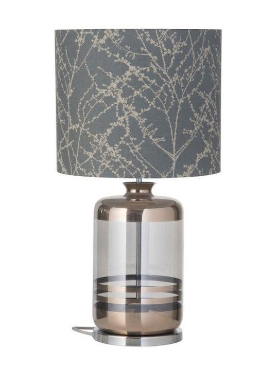 Lampshade 1xe27 Grey-Silver Branches Linen Branches Sh101020-c Ebb&flow Sh101020-c Grey
