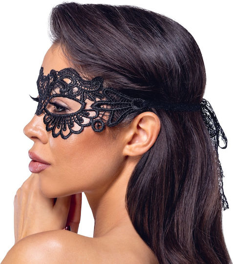 Cottelli Collection Blindfold BDSM Μάσκα σε Μαύρο Χρώμα