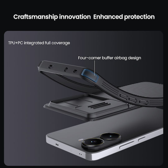 Nillkin Camshield Pro Back Cover Πλαστικό / Σιλικόνης Μαύρο (Poco X7 Pro)
