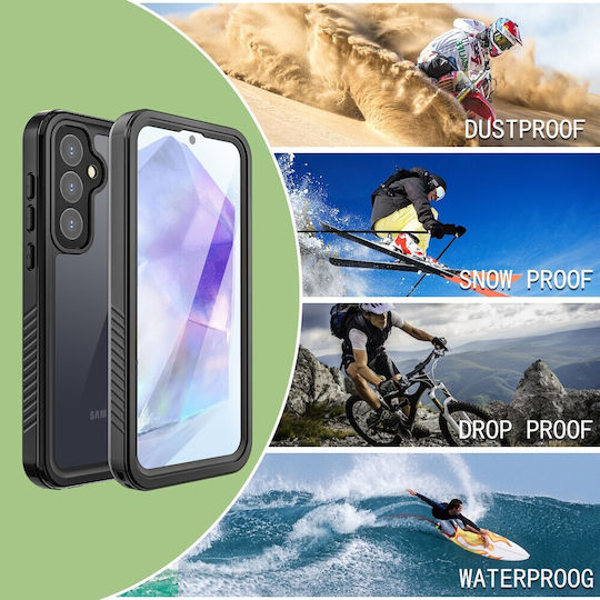 Redpepper 360 Vollschutz Wasserdicht Schwarz (Galaxy A55)