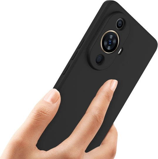 Uc-4 Series Umschlag Rückseite Silikon Schwarz (Huawei Nova 11 Pro)