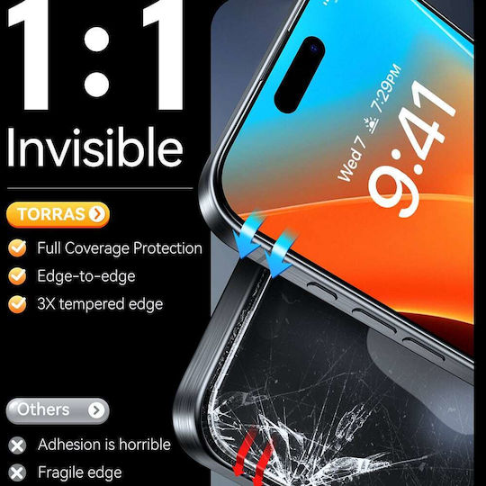 Torras Full Face Tempered Glass (iPhone 16)