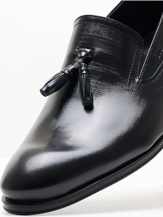 Men's Leather Loafers Black Glamour
