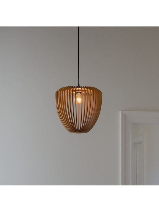 Καπέλο Φωτιστικού 1xe27 Δρυς Φ38cm Clava Wood Umage 2244 Μαύρο
