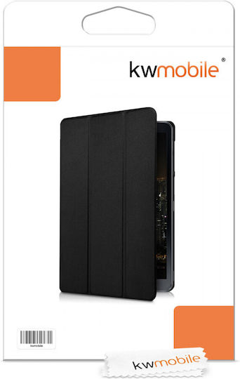 KWmobile Премиум Тънък Смарт Капак Флип Капак Черен Галакси Таб А 10.1 2016