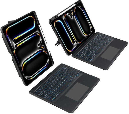Tech-Protect Scmag Pen Plus Keyboard Flip Cover Μαύρη (iPad Pro 2024 13")