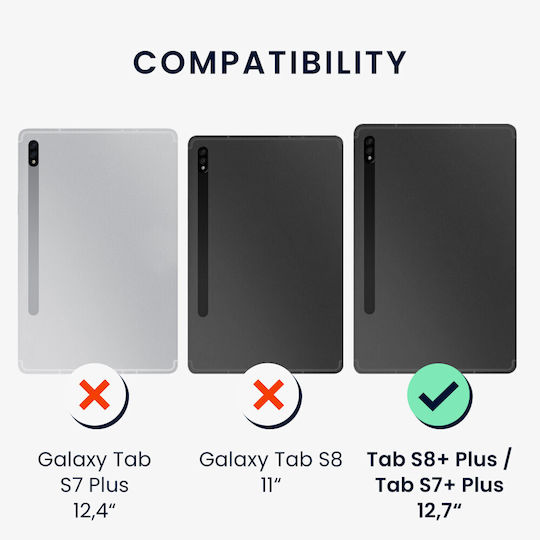 KWmobile Back Cover Roșu / Transparent Galaxy Tab S7+