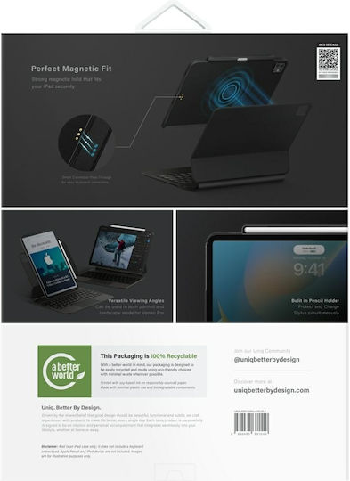 Uniq Back Cover Μαύρη (iPad Pro 13 M4 (2024))