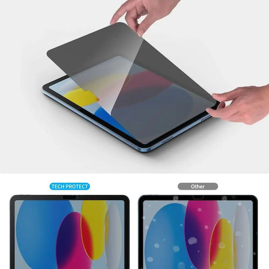Tech-Protect Privacy Tempered Glass (iPad 10.9” 2022, iPad 11” 2025) Μαύρο