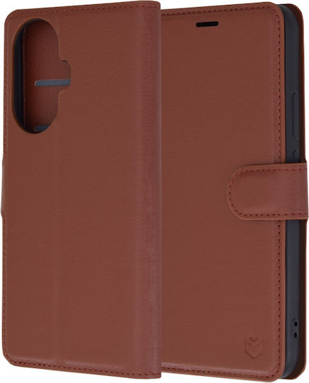 Book Δερμάτινο Καφέ (Huawei Nova 12s)