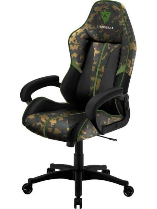 Thunder X3 BC1 Υφασμάτινη Καρέκλα Gaming Camo Green