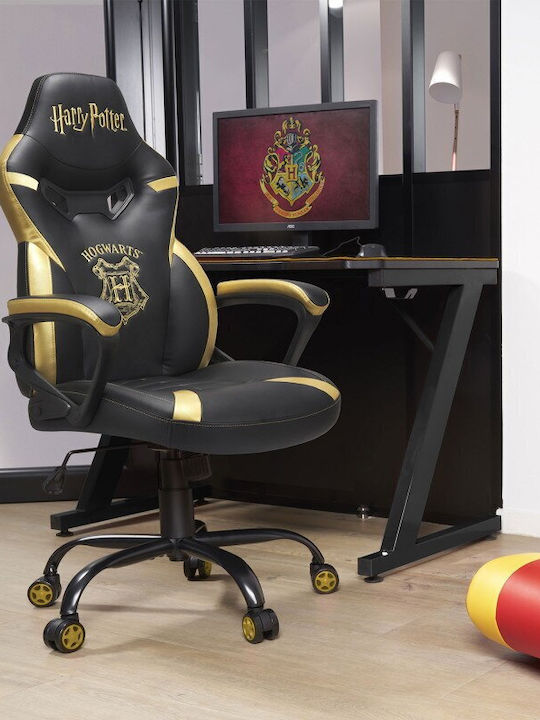 Subsonic Harry Potter - Hogwarts Scaun Gaming Din piele ecologică Black / Gold