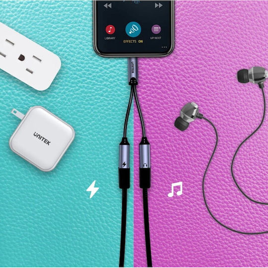 Unitek Converter USB-C male to USB-C female Silver 1pcs M206A