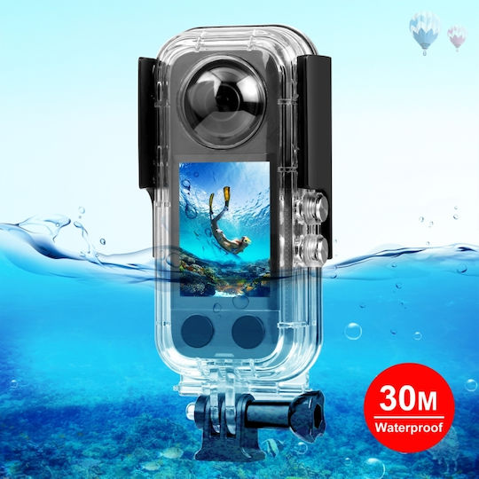 Puluz Αδιάβροχη Θήκη (30m) Insta360 X3 Transparent Αδιάβροχη Θήκη για Insta360 PU820