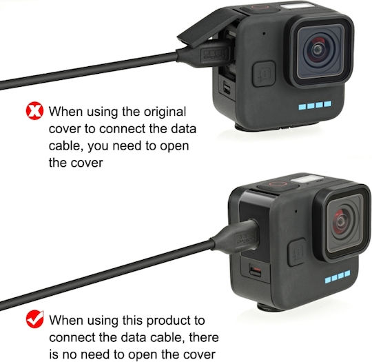 Puluz Battery Side Interface για Action Cameras GoPro Hero11