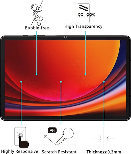 9h Tempered Glass (Galaxy Tab S9)
