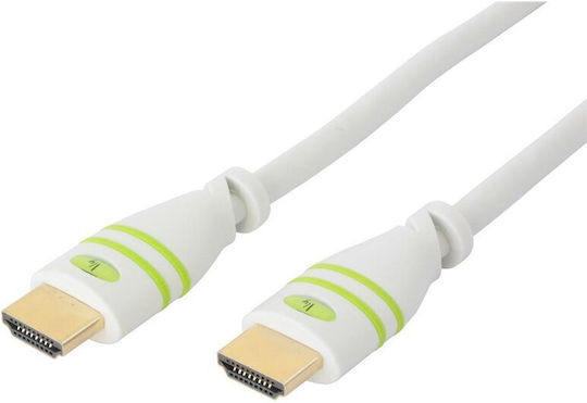 Techly HDMI 1.4 High Speed 1080p 120Hz Cable HDMI Male - HDMI Male 2m White
