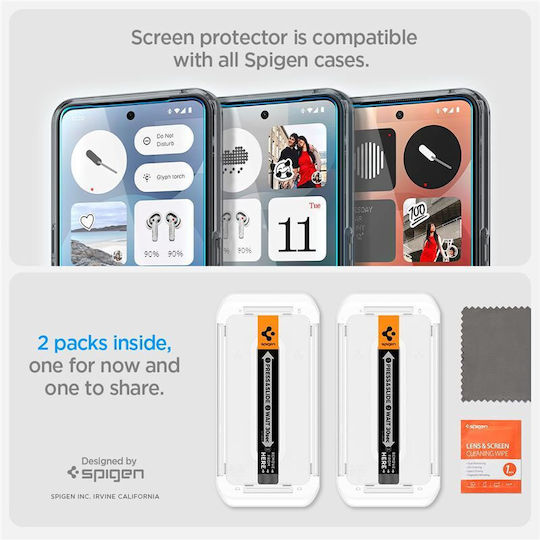 Spigen GLAStR EZ FIT HD Tempered Glass (Nothing Phone (3a) / Phone (3a) Pro)