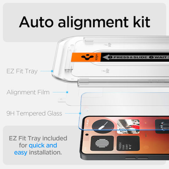 Spigen GLAStR EZ FIT HD Tempered Glass (Nothing Phone (3a) / Phone (3a) Pro)