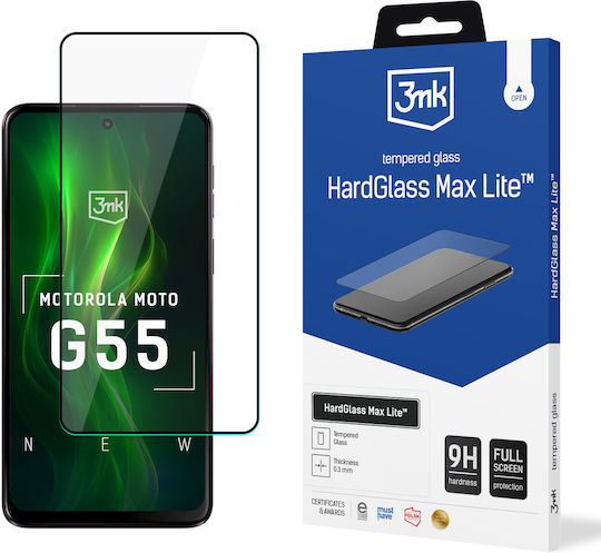 Motorola Moto G55 5g 3mk Hardglass Max Lite Black