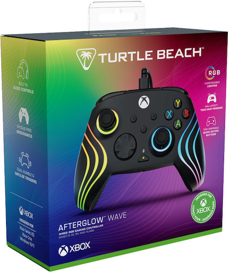 Turtle Beach Afterglow Wave Wired Gamepad with Hall Effect Sticks for PC Xbox Series Black