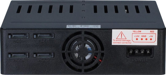 Inter-Tech Festplatten-Zubehör Inter-Tech X-3531 1x5,25 Schwarz