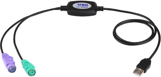 Aten Cable USB-A to PS/2 male 0.9m (UC10KM) 1pcs